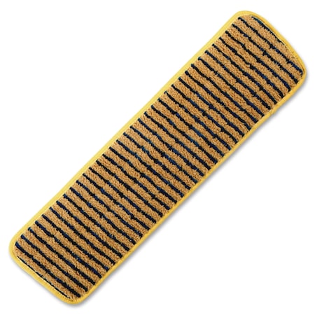 Rubbermaid Commercial Wet Pad, Super Scrubber, Microfiber, Hygen, 18" YW, PK 6 RCPQ81000YL